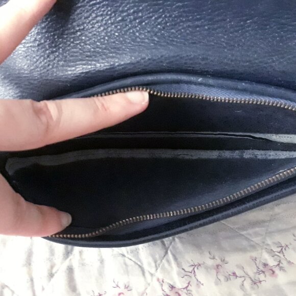 Vintage Leather Pouch Pochette Artisan Handmade - Picture 10 of 11